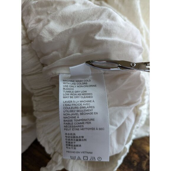 Urban Outfitters Gauzy Square Neck Romper Large Ivory Boho Cottage Sleeveless - Picture 6 of 9